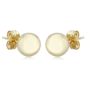 14k Gold 7mm Ball Earrings