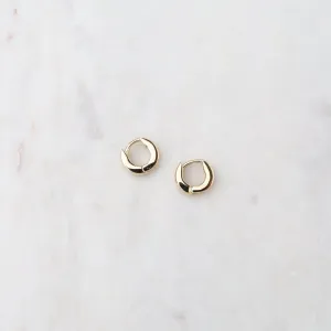 14K Yellow Gold Extra Small Hinged Hoop