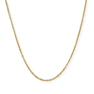 18K Gold Filled Rolo 1mm Chain Necklace