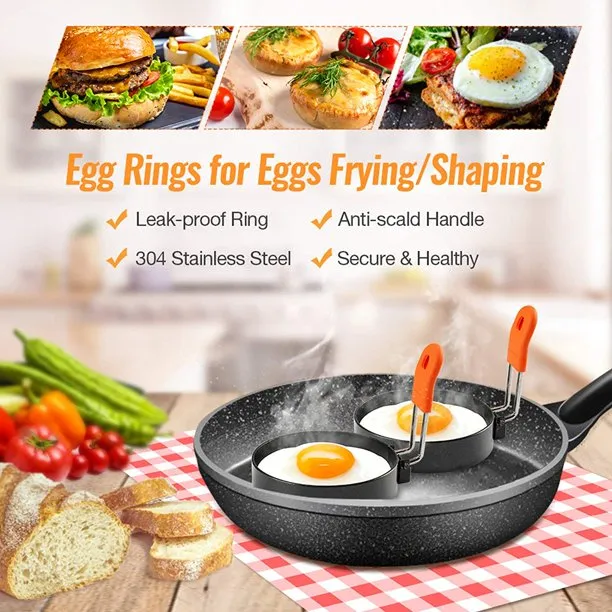 5 Pack Professional Egg Ring Set