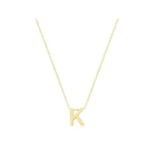 9ct Yellow Gold Initial Necklace NK435/K