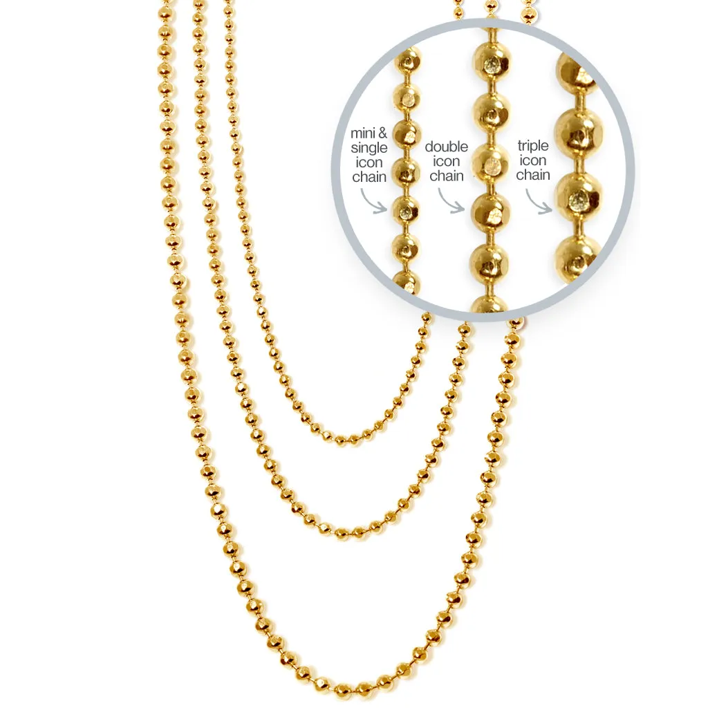 Alex Woo Disco Necklace Chain in 14kt Gold - 1.2 mm