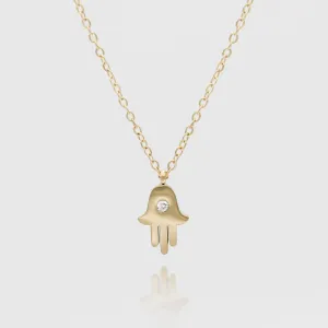 Amalie Hand of Hamsa Necklace