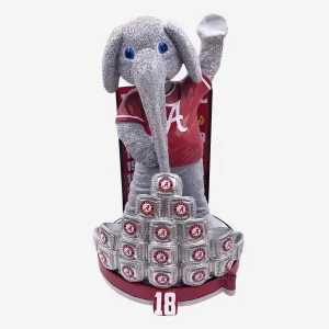 Big Al Alabama Crimson Tide 18 Championship Rings Mascot Bobblehead