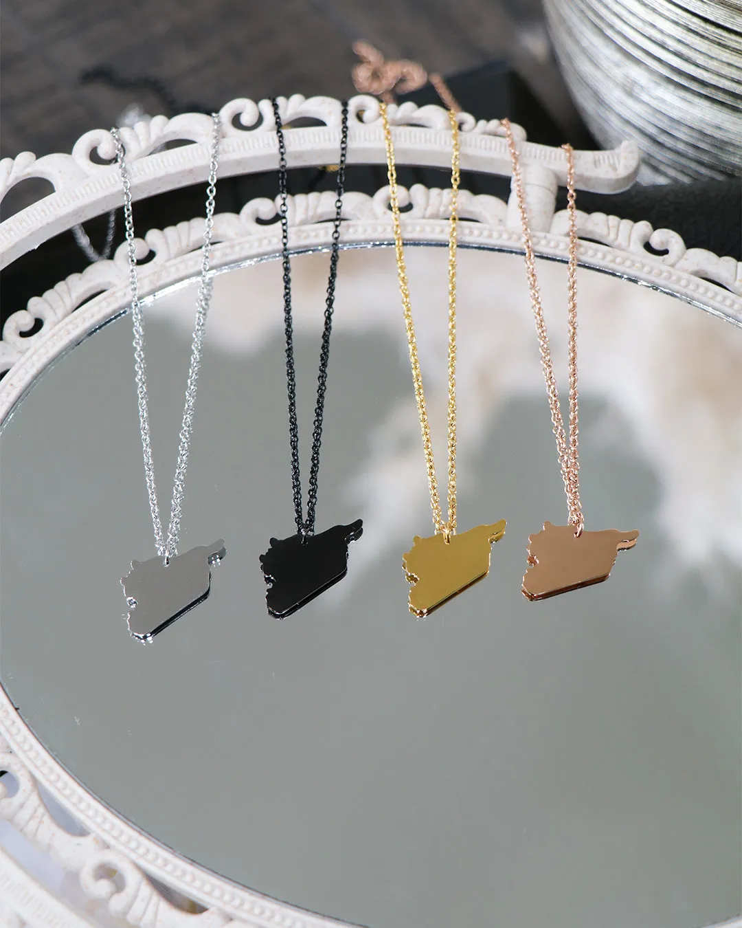 Birthplace Map Necklace- Syria