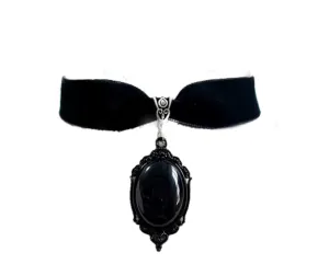 Black Stone Gothic Choker