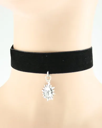 Black Velvet Chocker with Sun