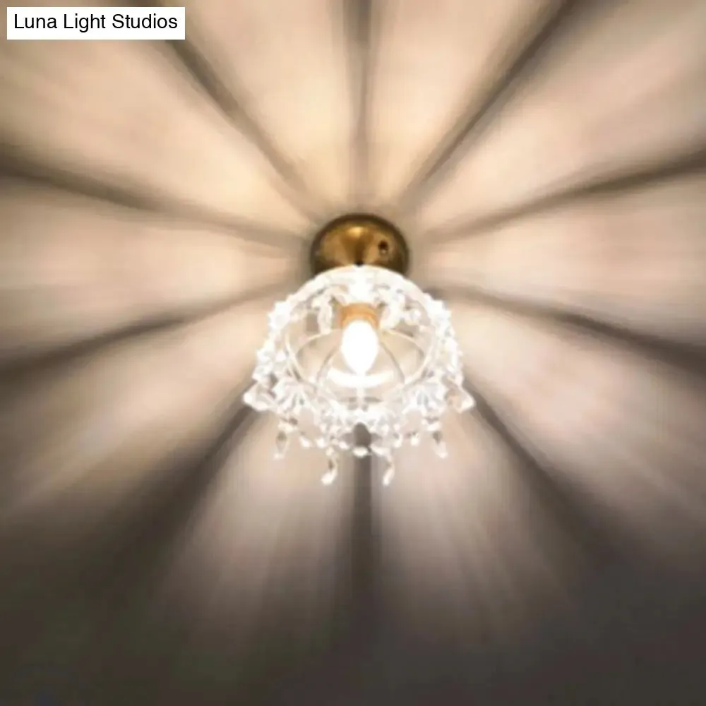 Contemporary Gold Glass Flower Pendant Ceiling Light - Elegant Suspended Lighting Fixture