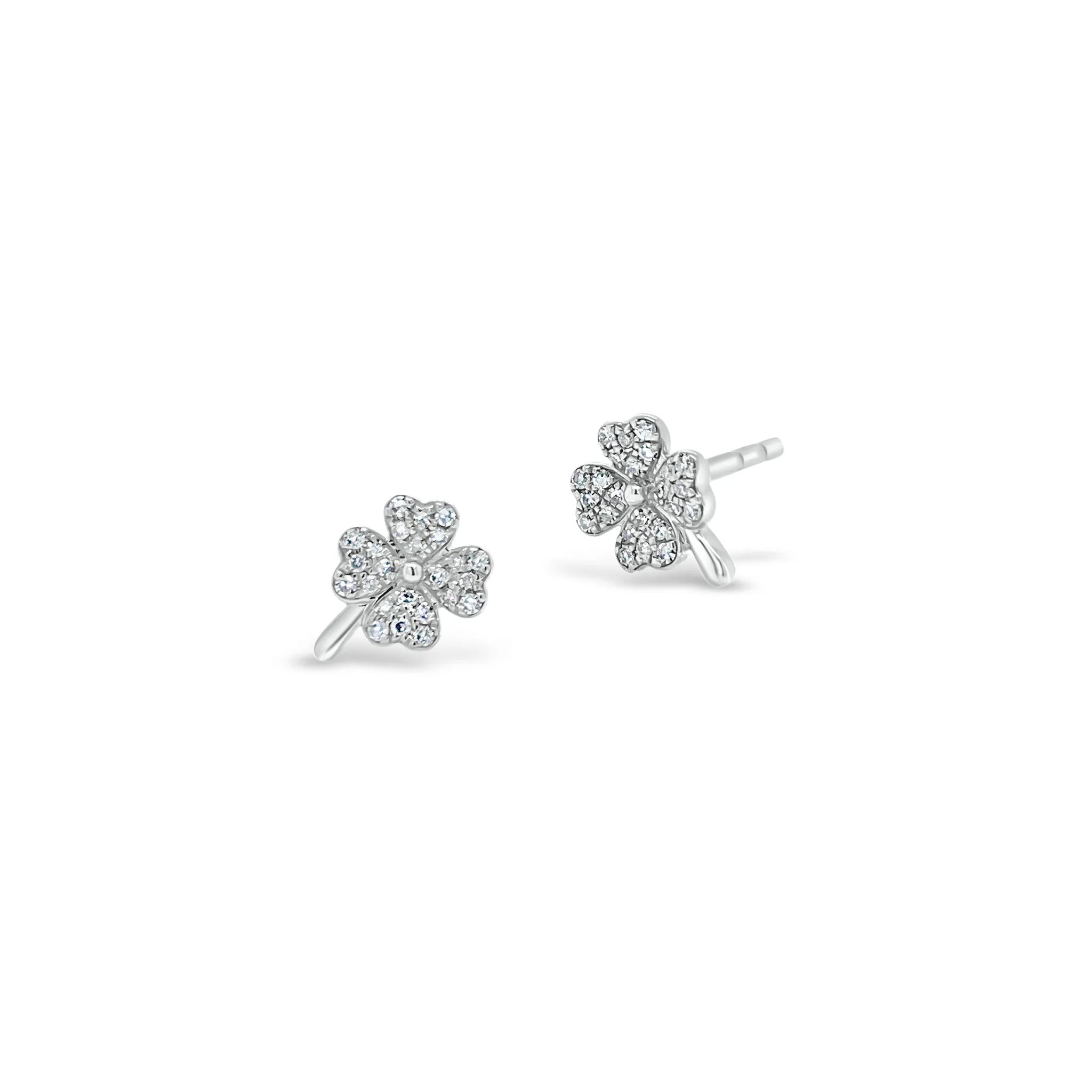 Diamond Shamrock Stud Earrings