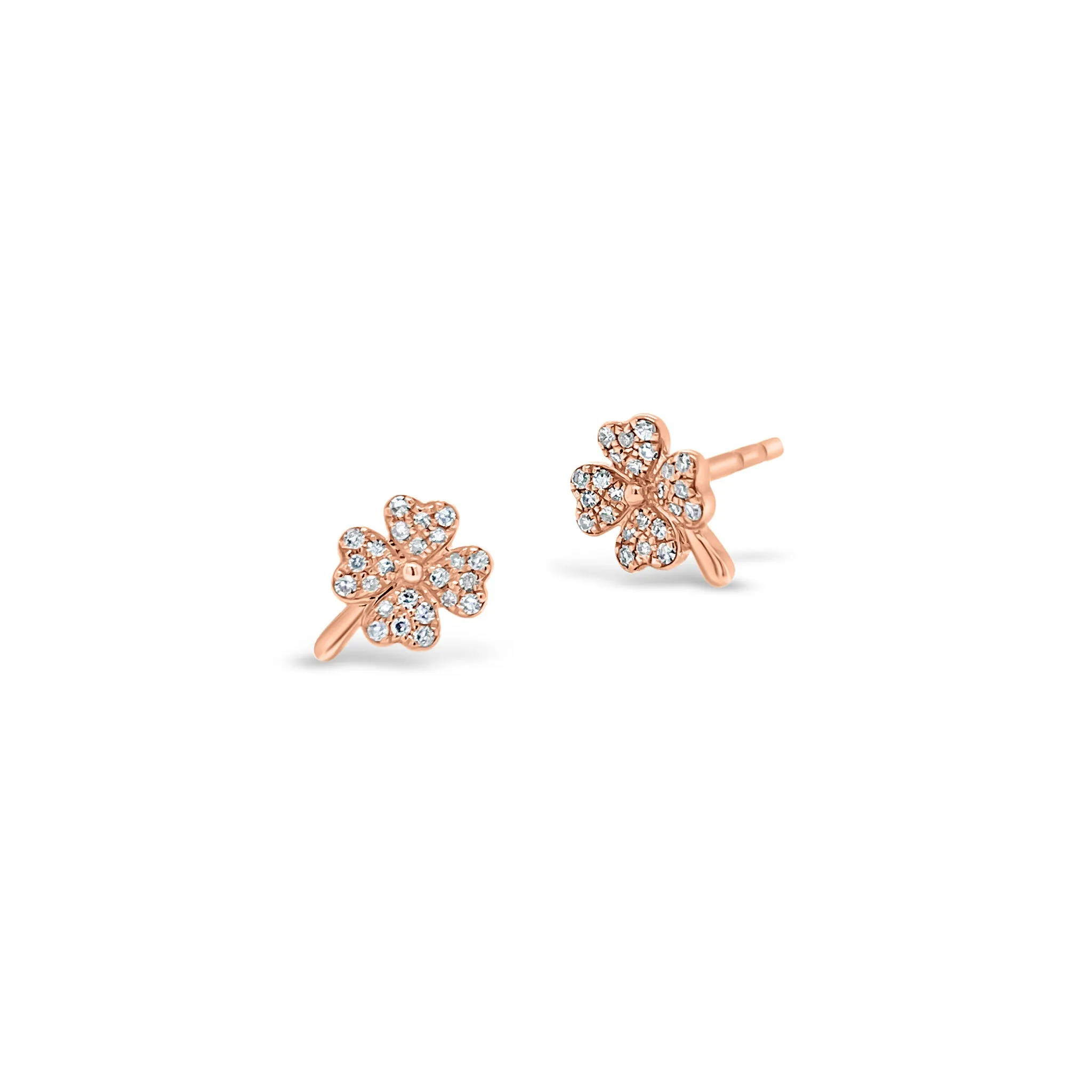 Diamond Shamrock Stud Earrings