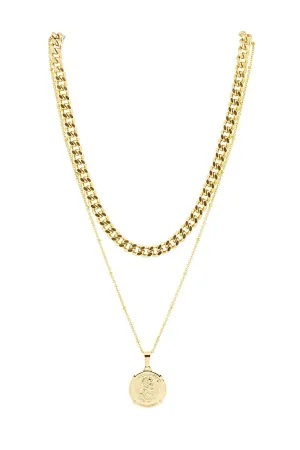 Edina Gold Coin Necklace - Final Sale