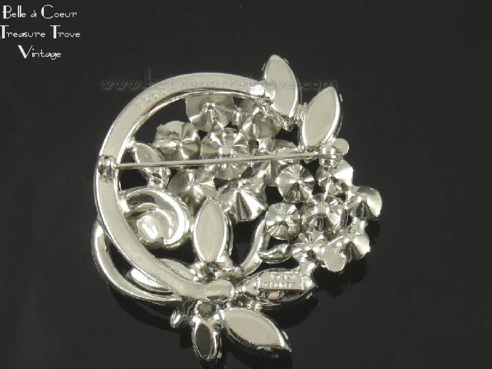 Eisenberg Ice Vintage Rhinestone Brooch 1950s