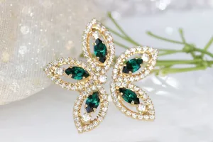 EMERALD FLOWER RING