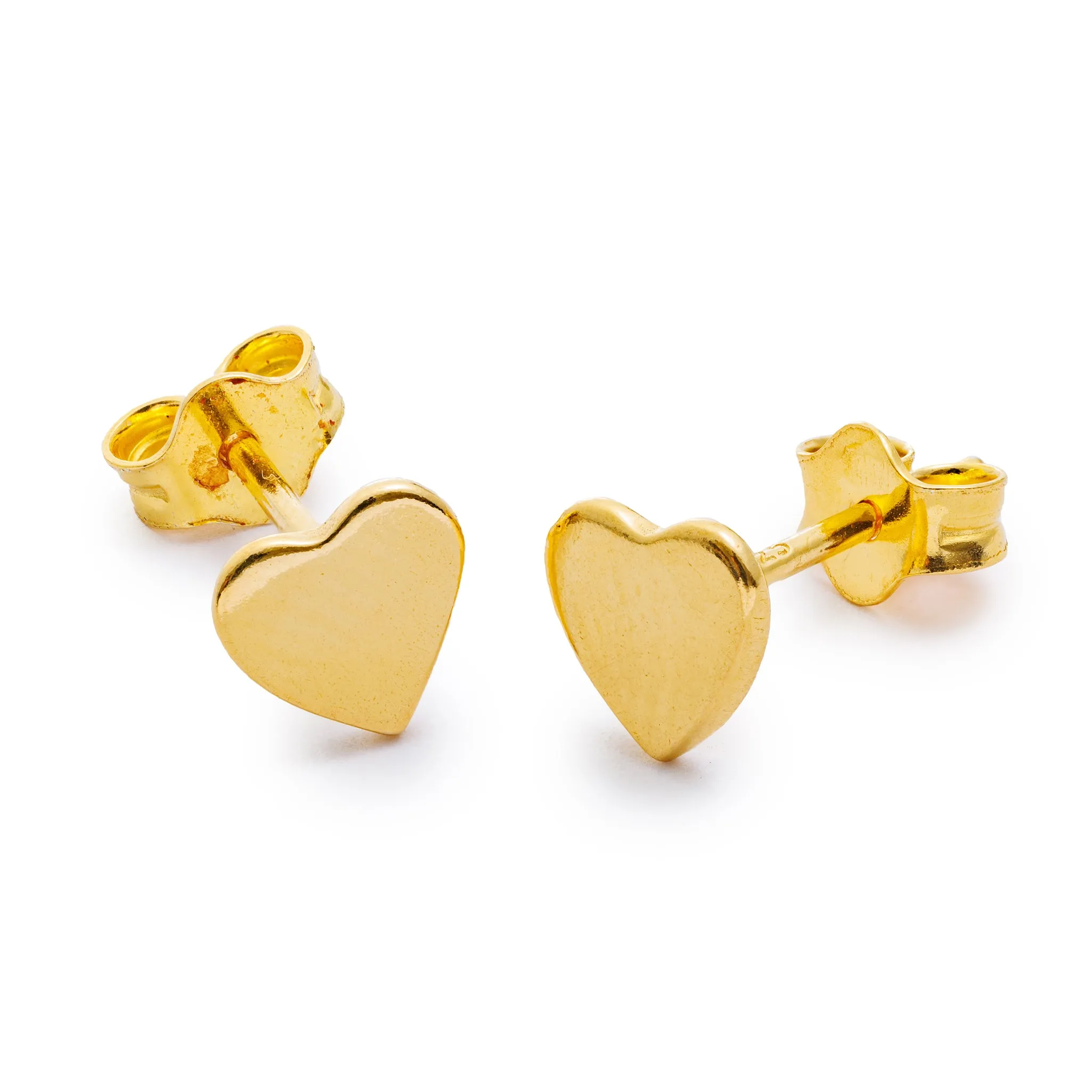 Gold Mini Heart Studs