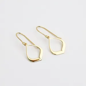 Gold Vermeil Little Open Lotus Earrings