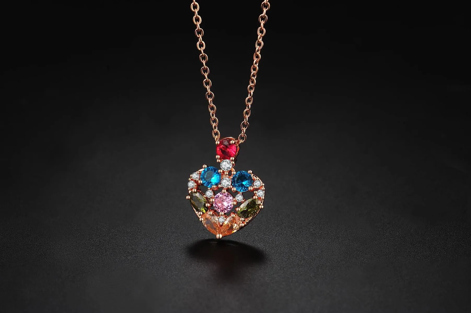 Heart Shaped Chain Luxury Jewelry