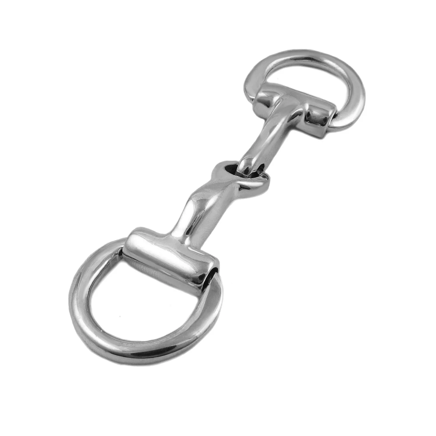 Horsebit Snaffle Large Hallmarked Double Bit 925 Sterling Silver Pendant