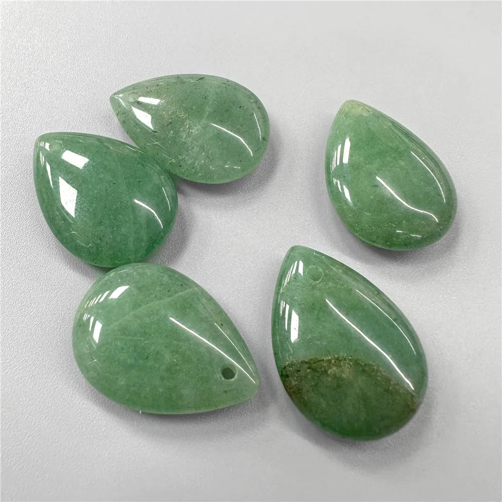 JC - Amazonite & Malachite Pendants: Gemstone drop pendants, perfect for DIY jewelry creations