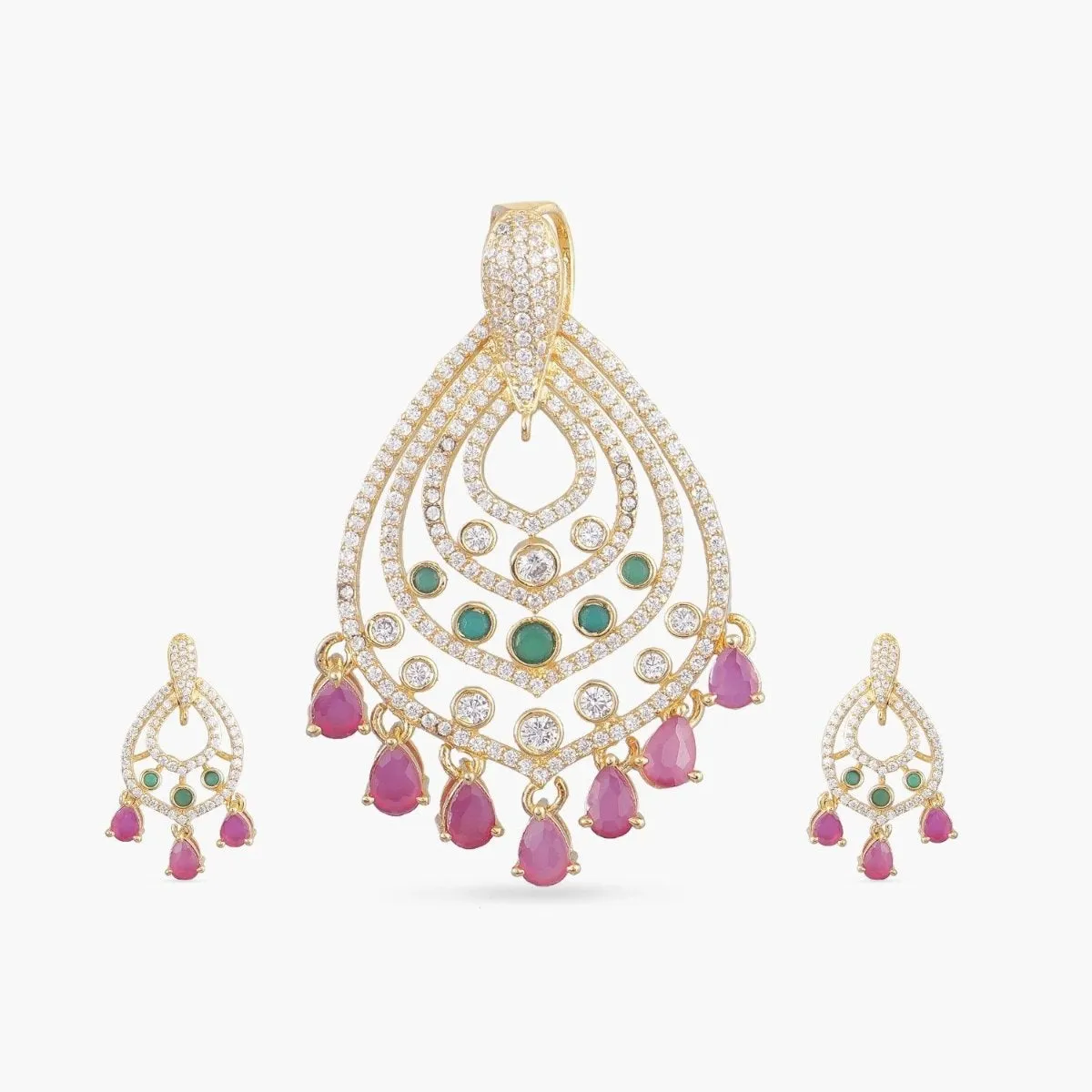 Jiya Nakshatra CZ Pendant Set