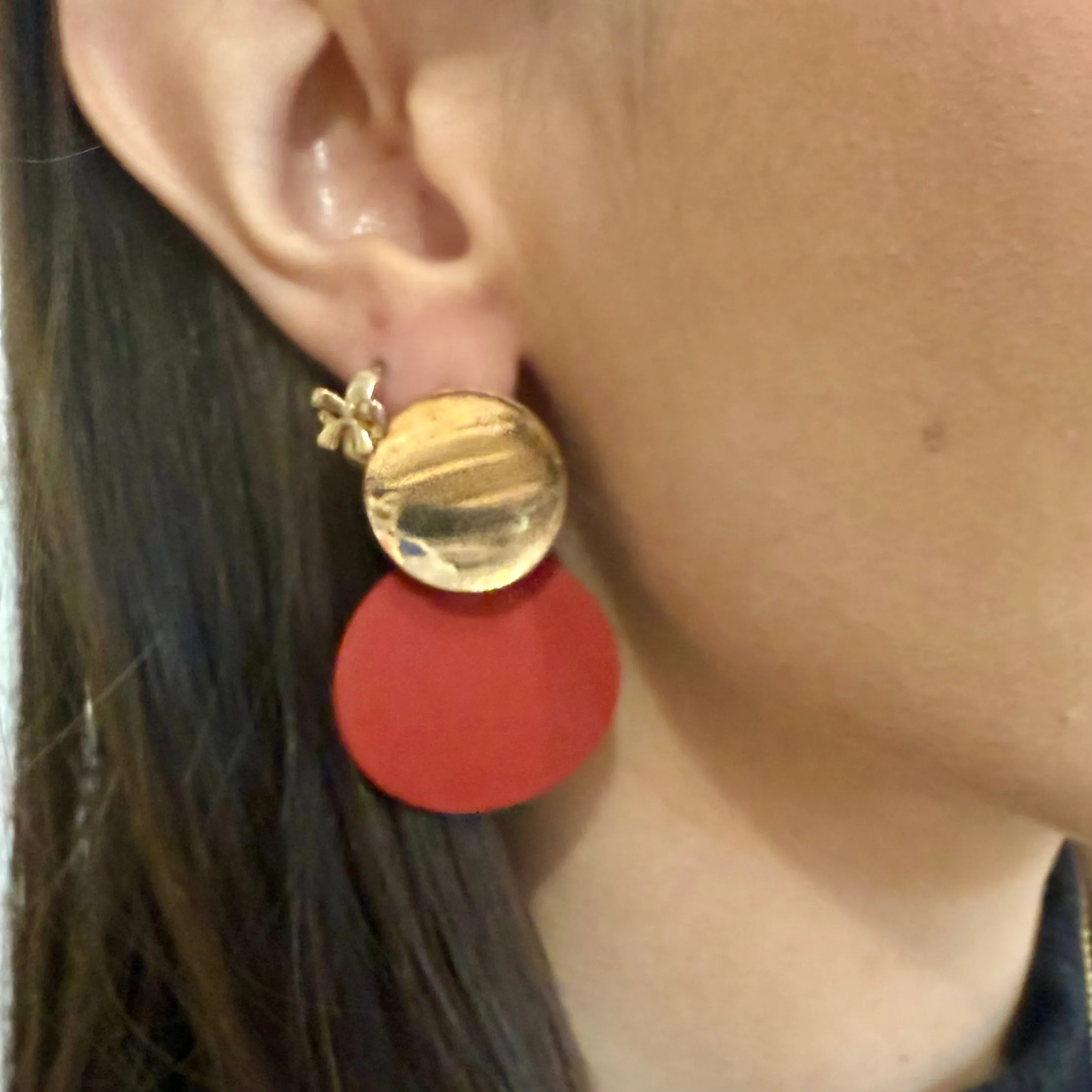 Katie Circle Dangle Earrings