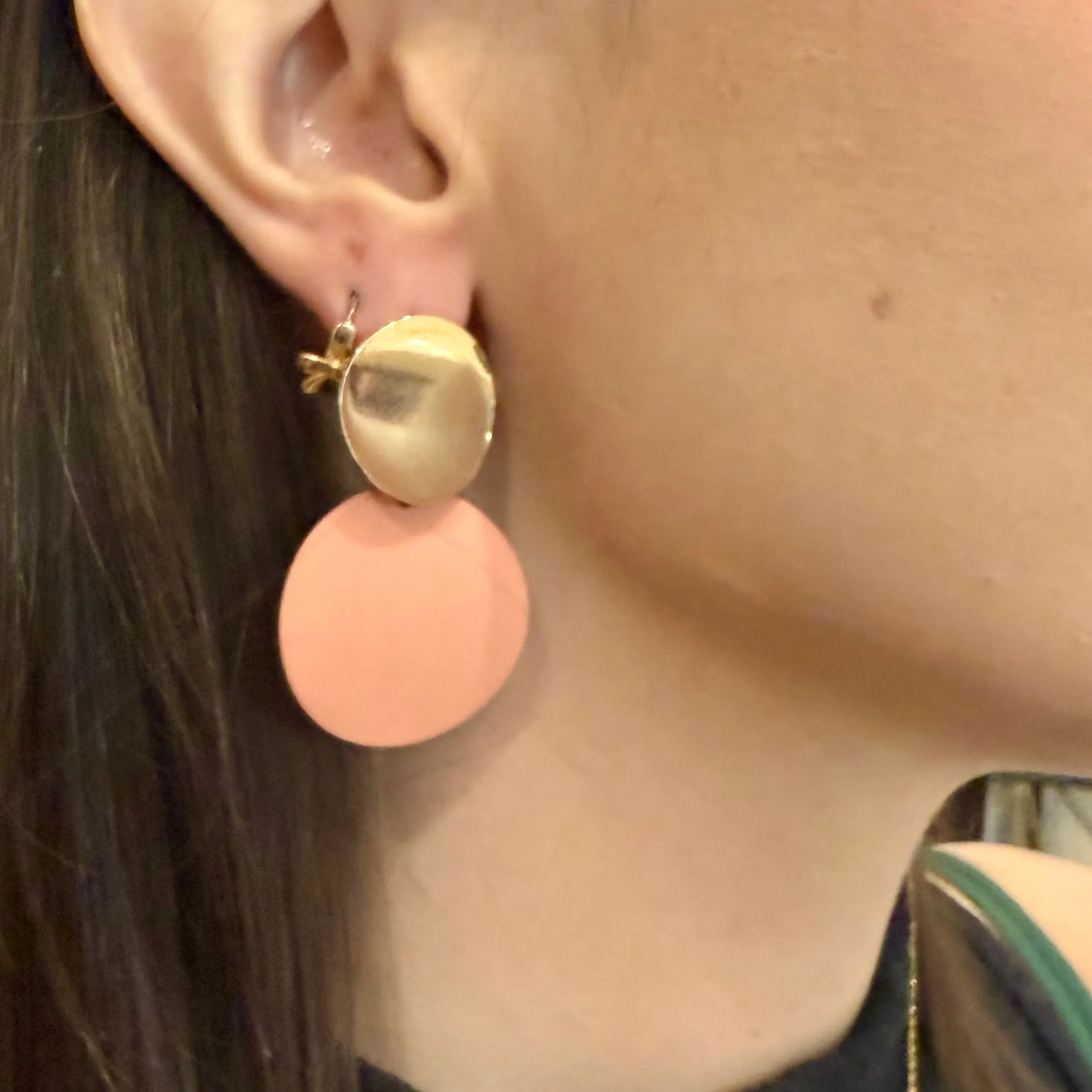 Katie Circle Dangle Earrings