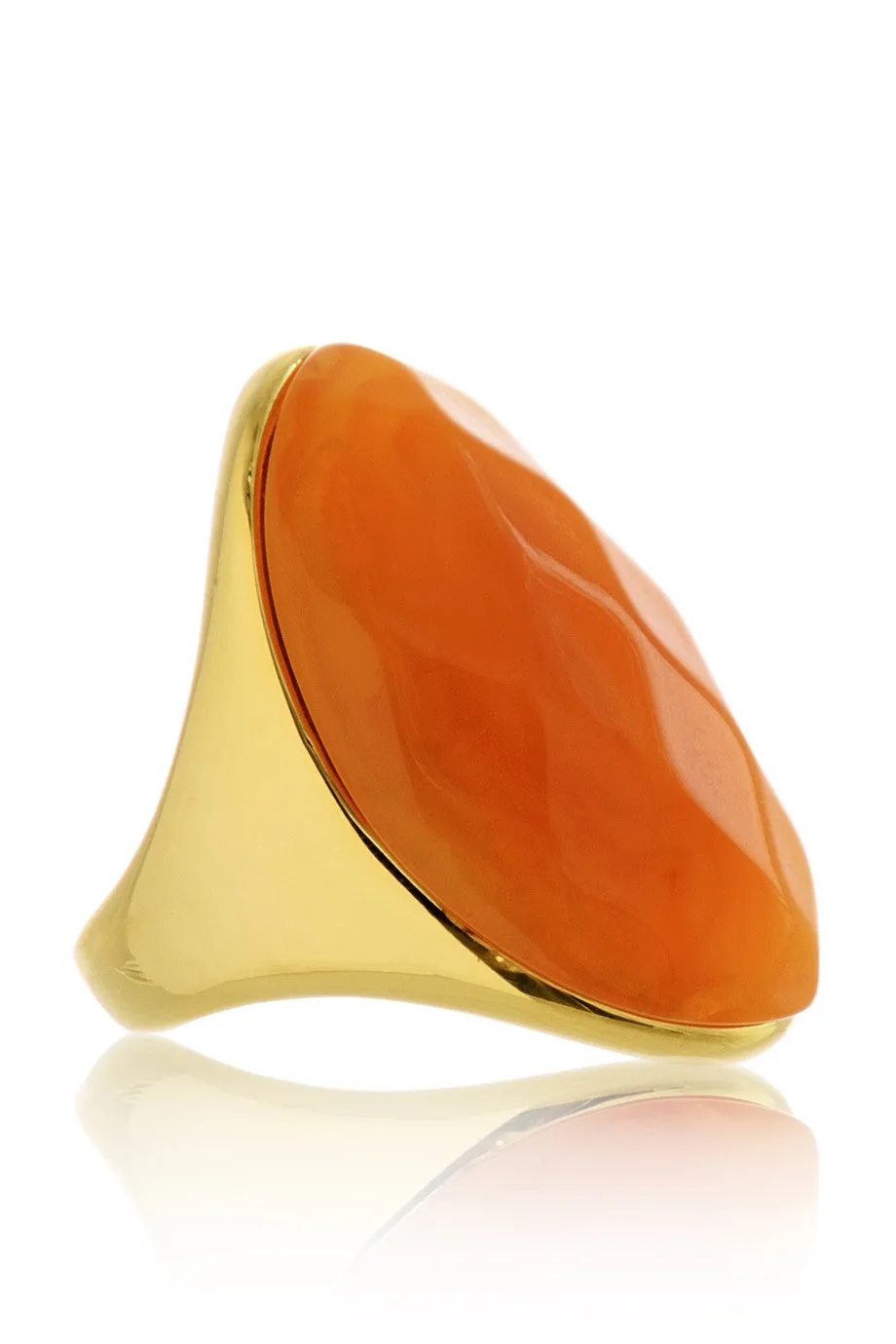 KENNETH JAY LANE VIDA Orange Bold Ring