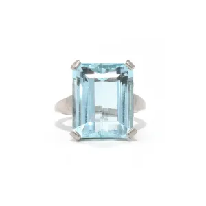 Large Aquamarine Ring