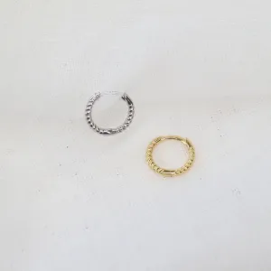 Lola | Sterling Silver & Gold Hoops