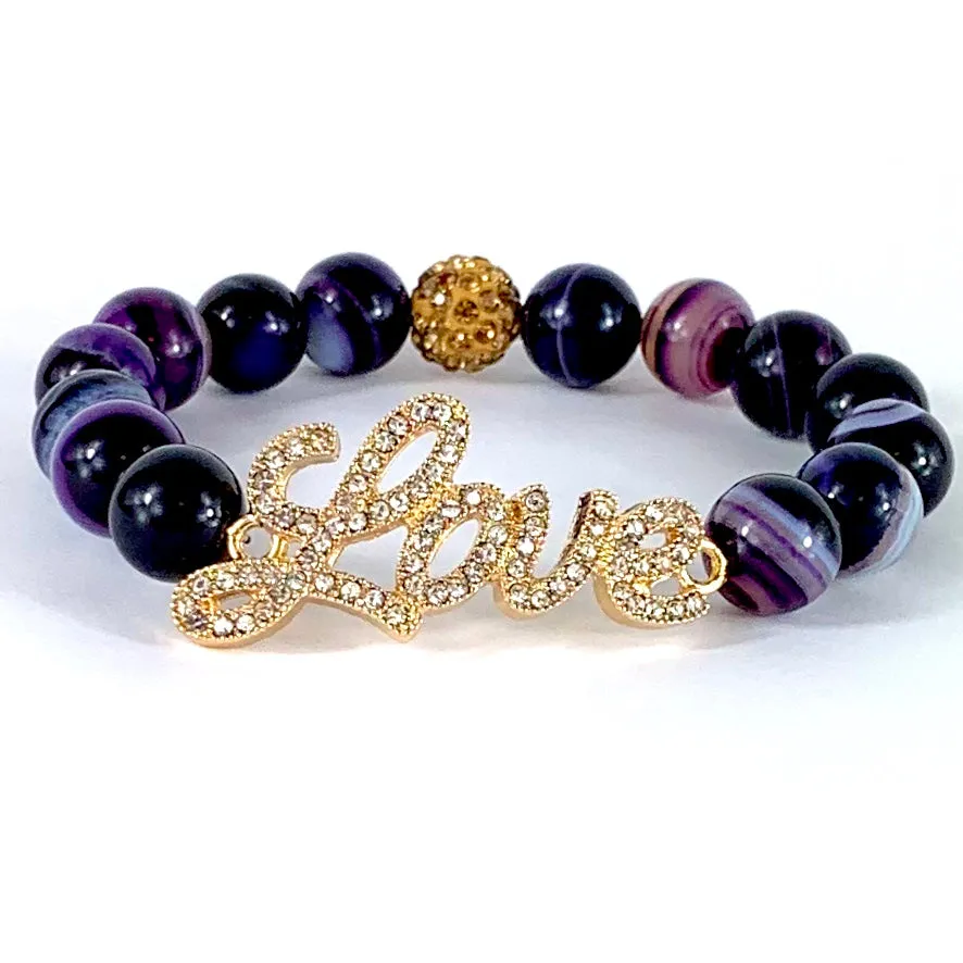 Love Bracelet - Purple