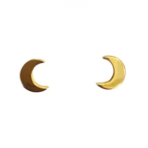 Luna Crescent Moon Studs