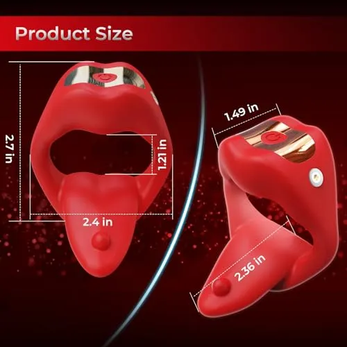 Lurevibe - Penis Ring Tongue Design with 9 Vibration Modes