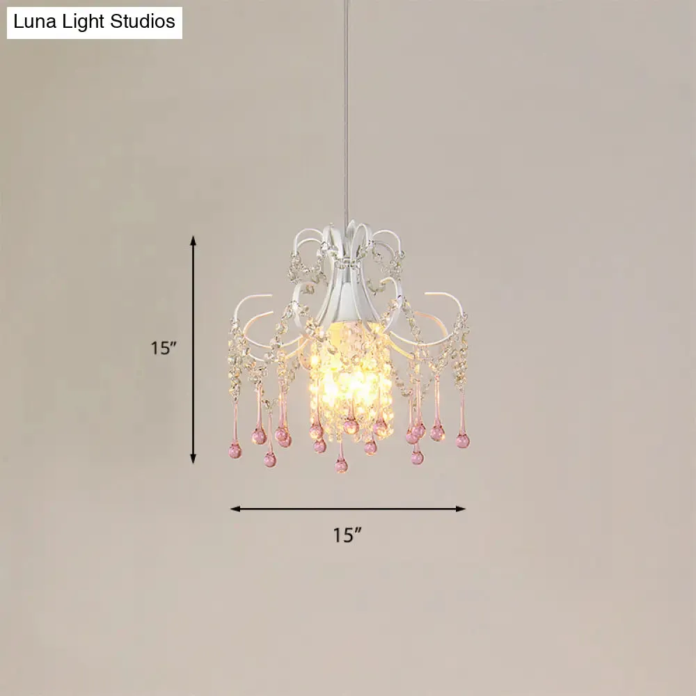 Luxurious Teardrop Crystal Suspension Pendant Light - Baby Room"
or 
"Baby Room Teardrop Crystal Suspension Pendant Light - Luxurious Design