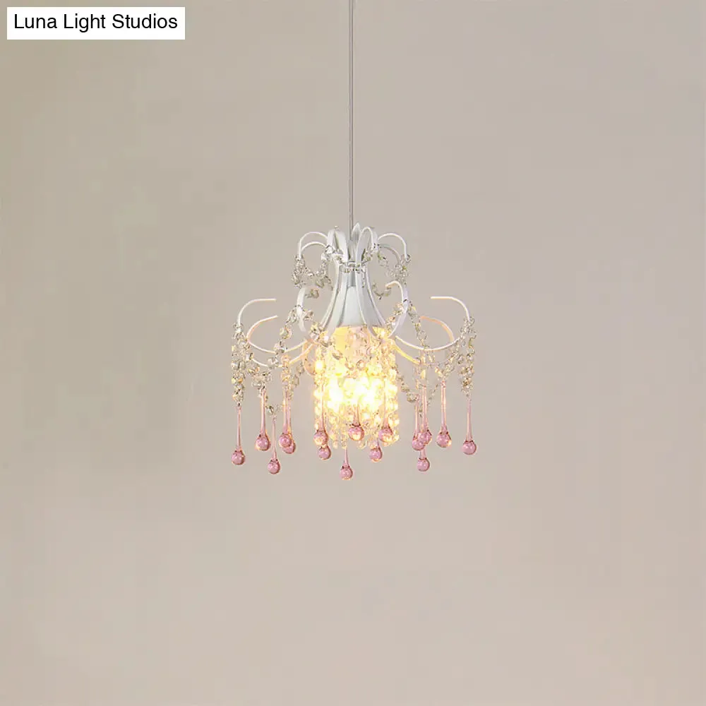 Luxurious Teardrop Crystal Suspension Pendant Light - Baby Room"
or 
"Baby Room Teardrop Crystal Suspension Pendant Light - Luxurious Design