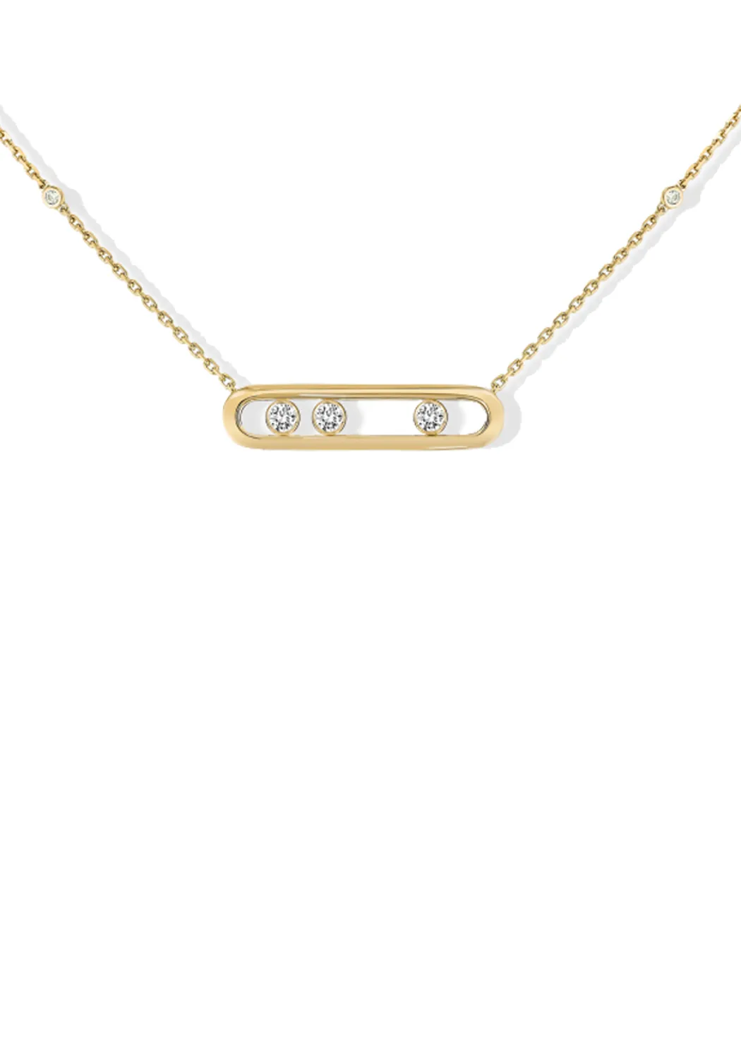 Messika Move 18K Yellow Gold Diamond Necklace