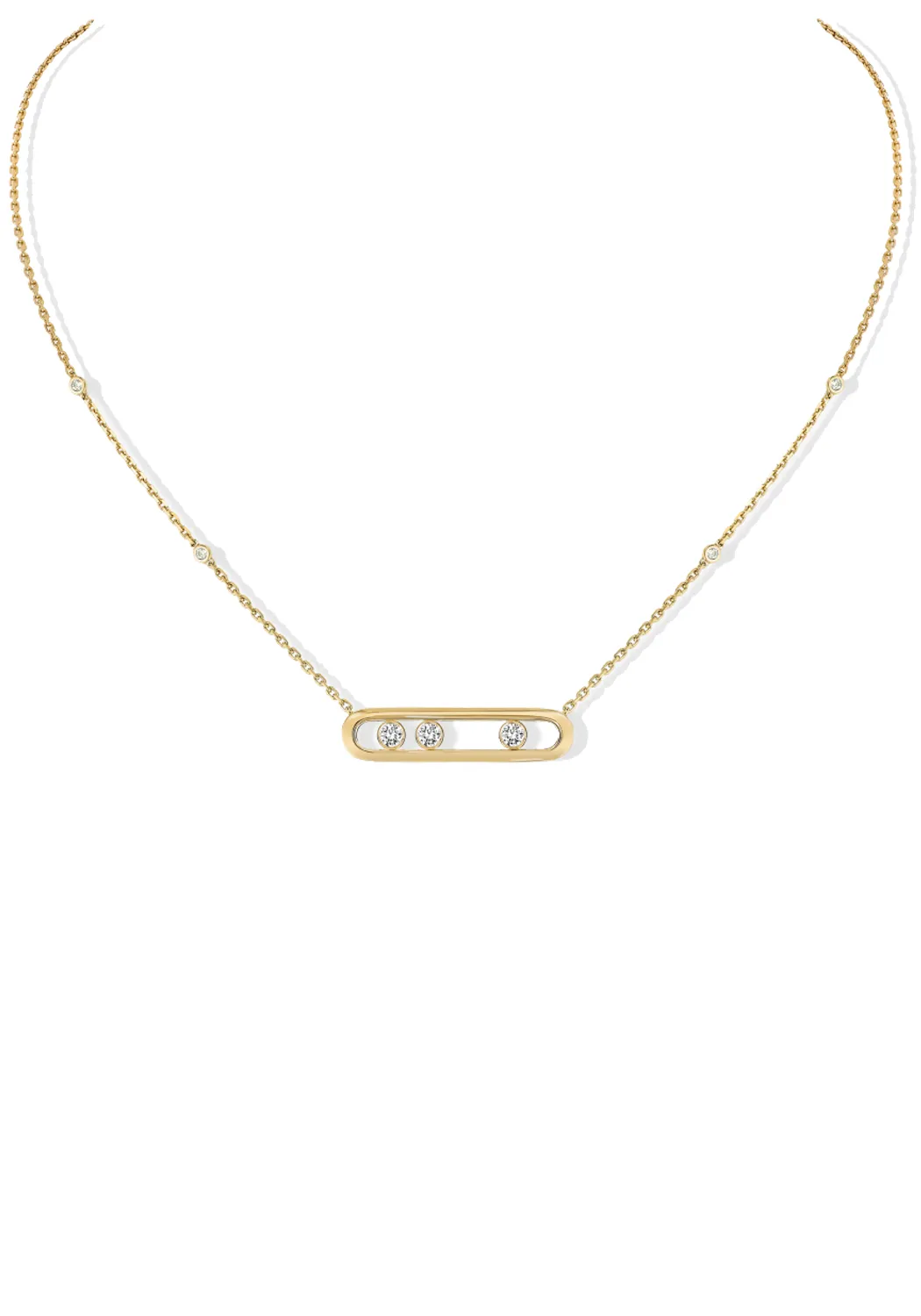 Messika Move 18K Yellow Gold Diamond Necklace