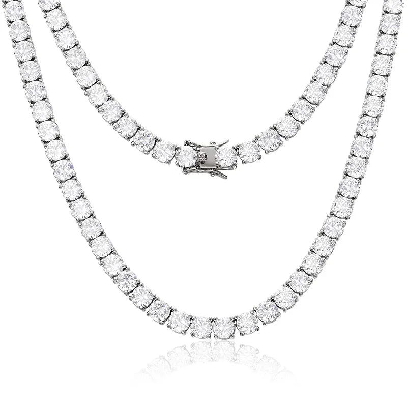 Moissanite Tennis Necklace - 6mm