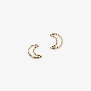 Moon Earrings - Gold