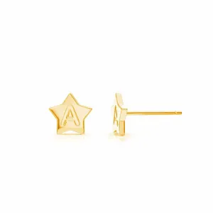 Moyen Initial Star Stud Earrings