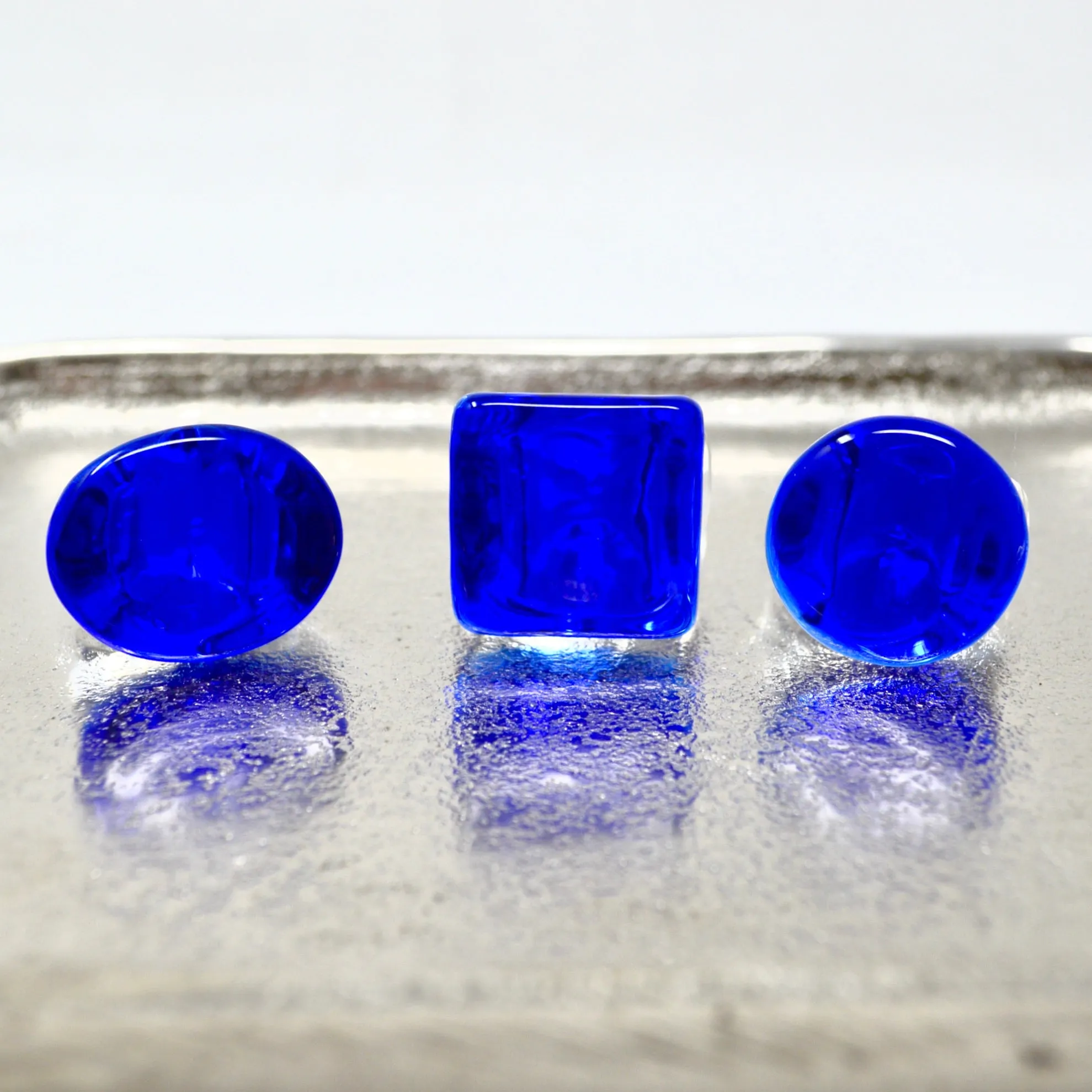 Murano Glass Statement Ring, Cobalt, Made in Italy