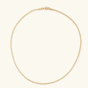 Nikki Smith Skinny Rope Layering Necklace - Gold