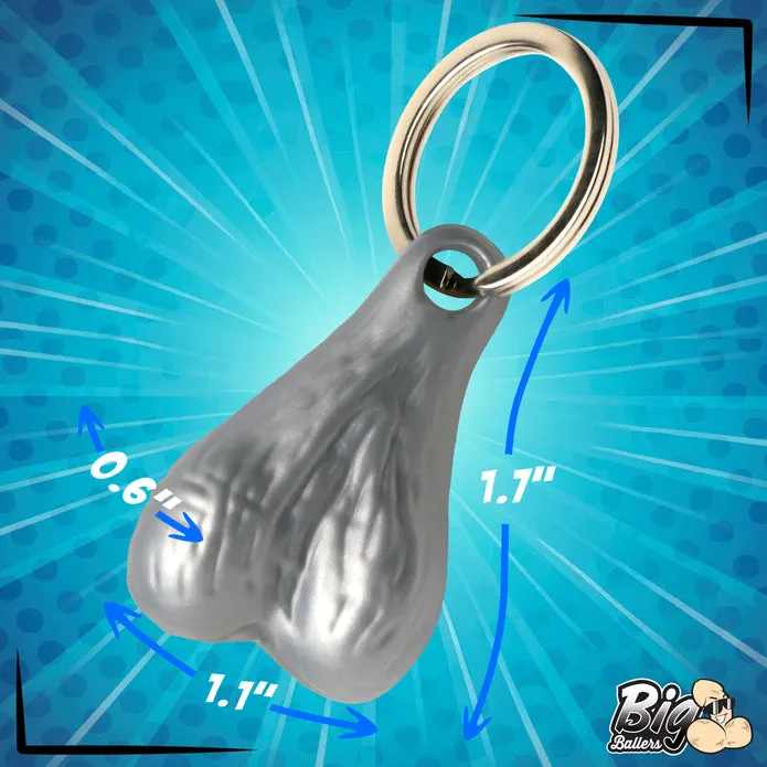 Nuts Keychain - Silver