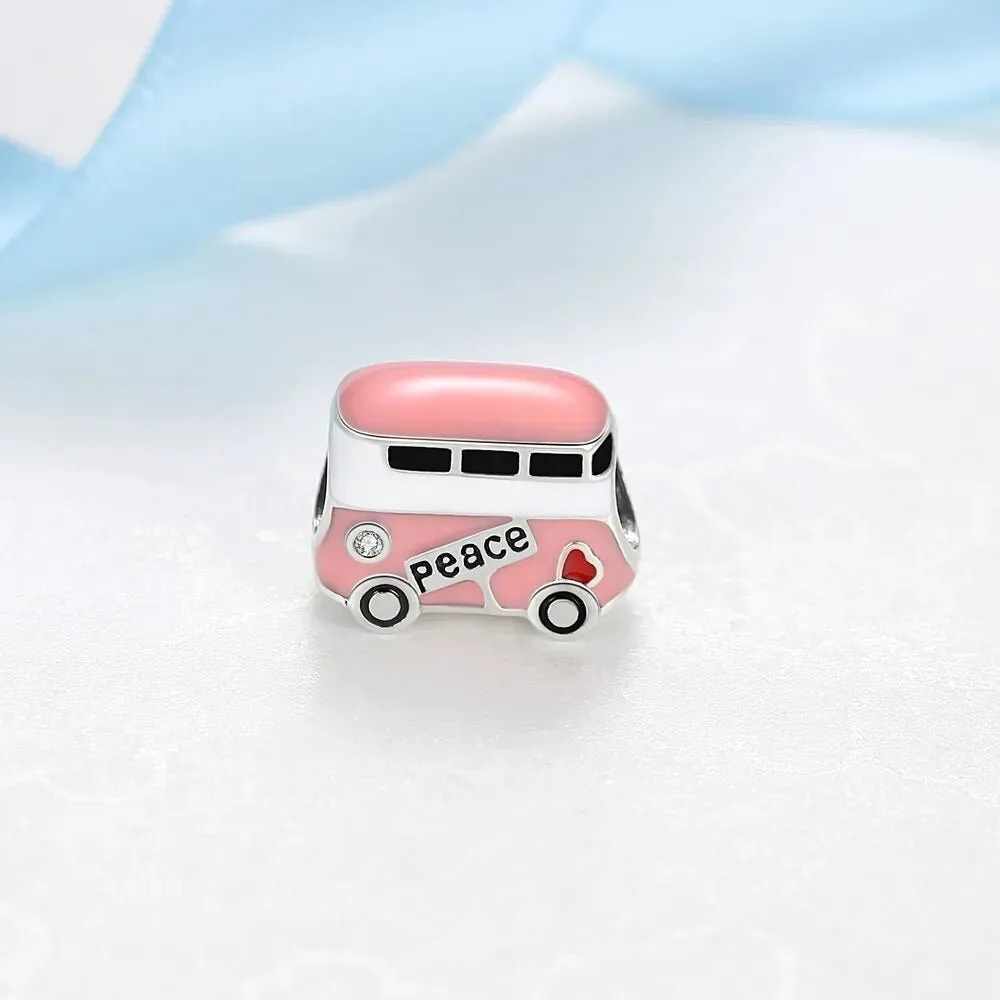 Peace Bus Charm