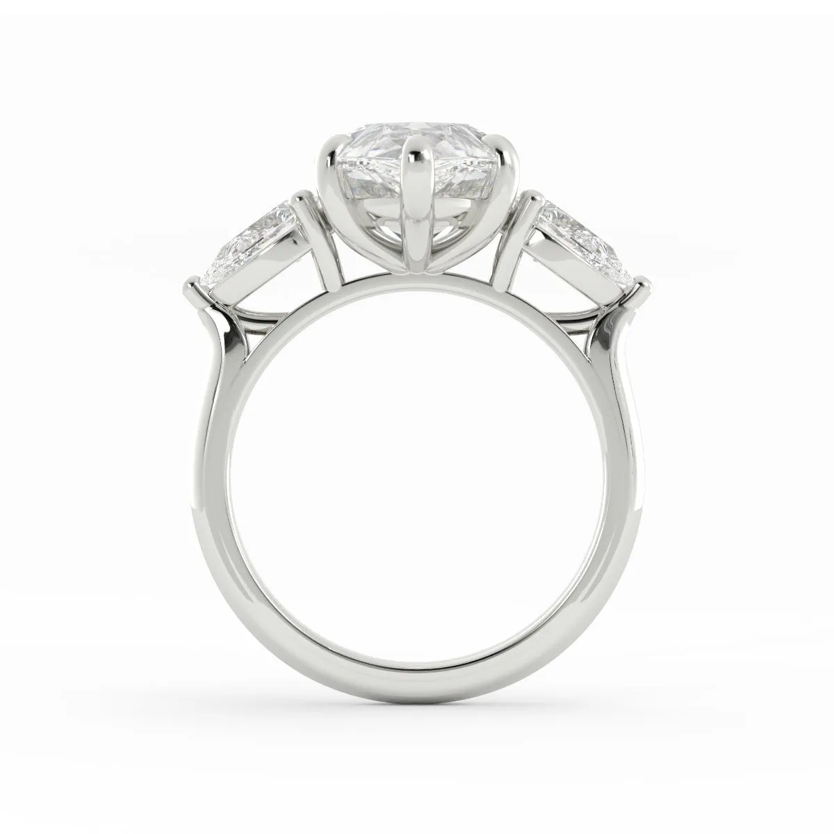 Pear Shape Three Stone Diamond Ring