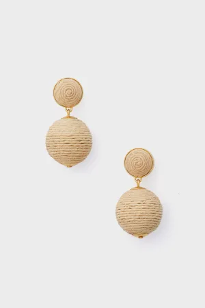 Petite Raffia Lantern Earrings