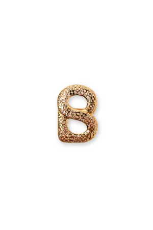 Signature Monogram Brooch - Gold