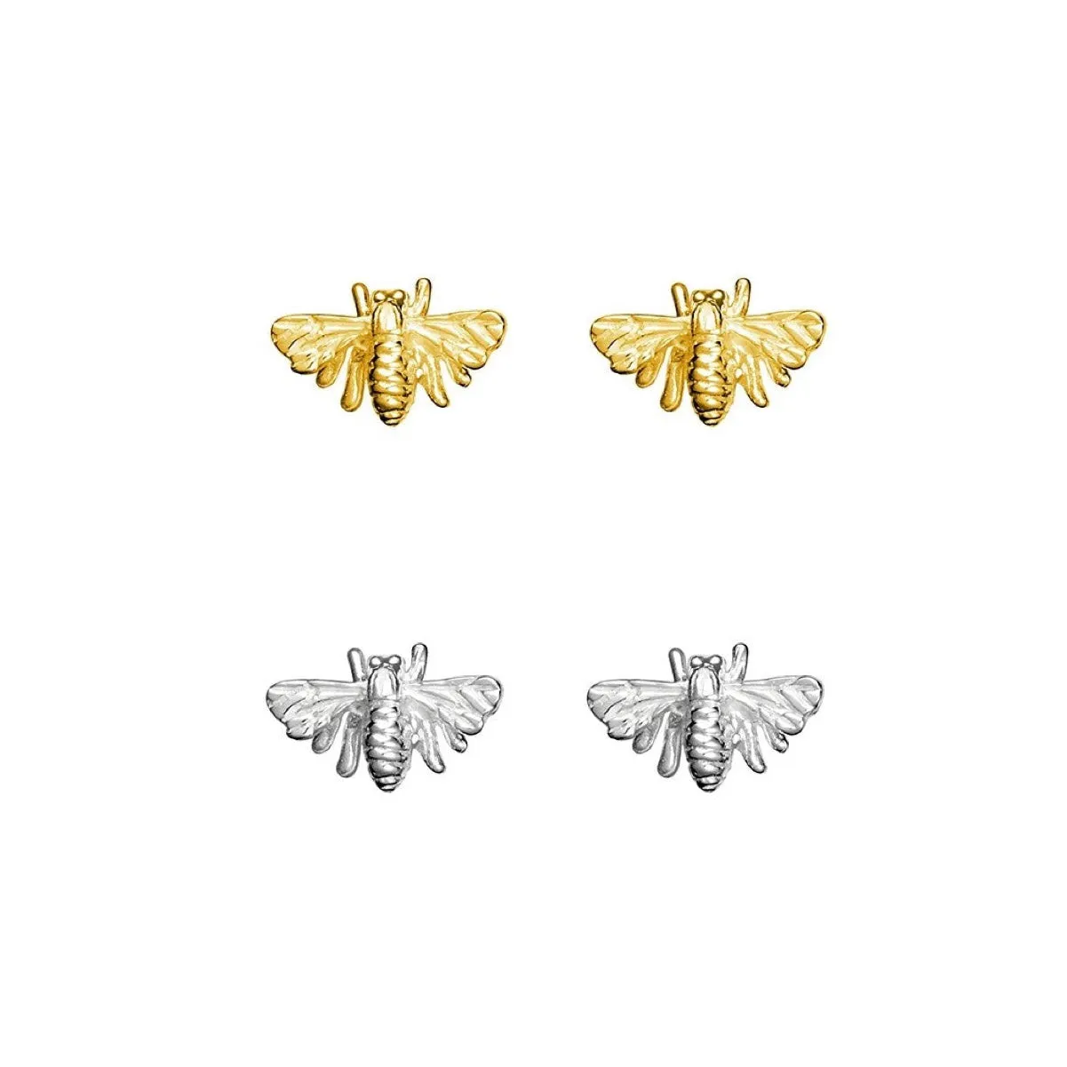 Sterling Silver Studs - Large Bee