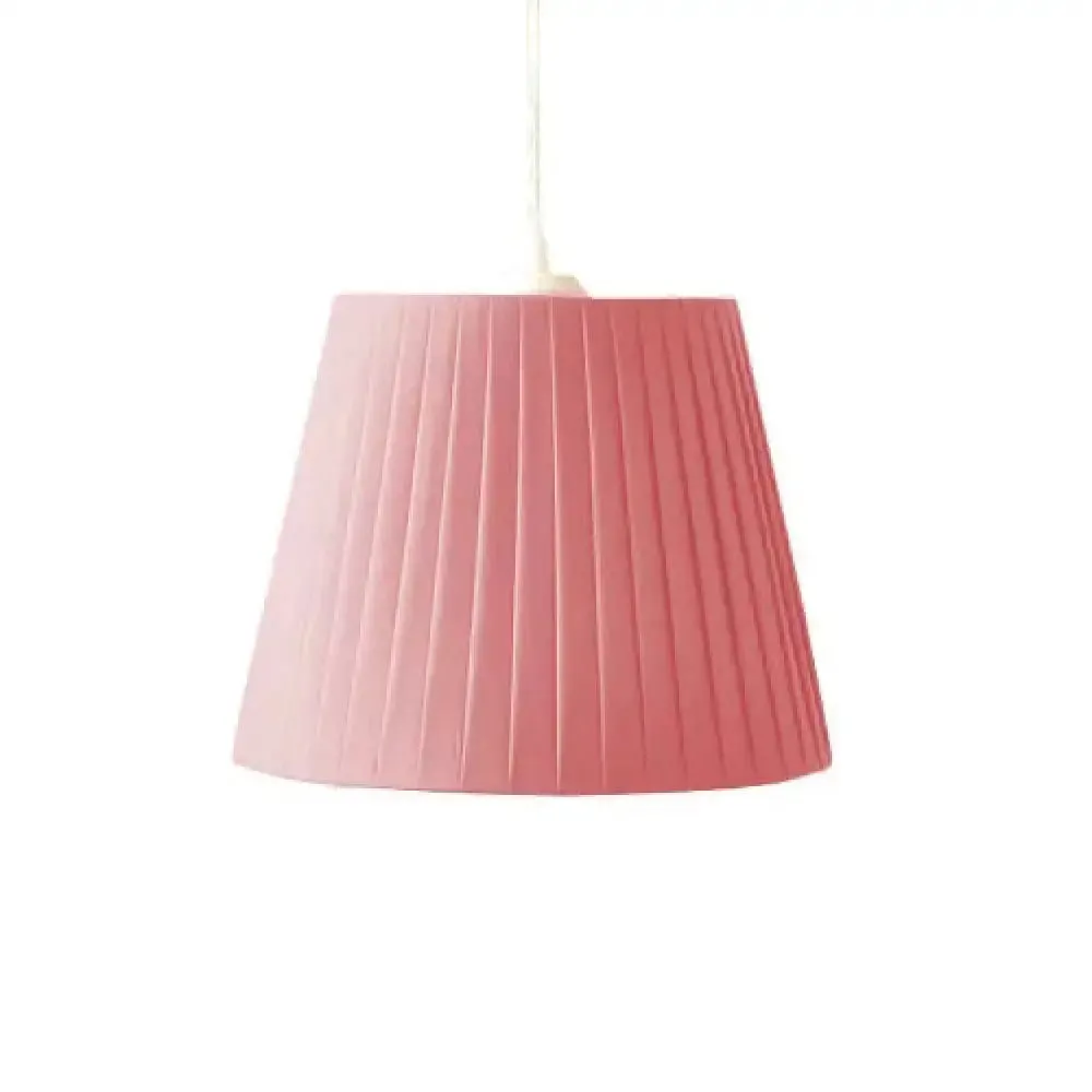 Tapered Fold Hanging Light - Fabric Pendant for Dining Room