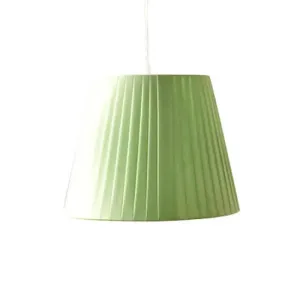 Tapered Fold Hanging Light - Fabric Pendant for Dining Room