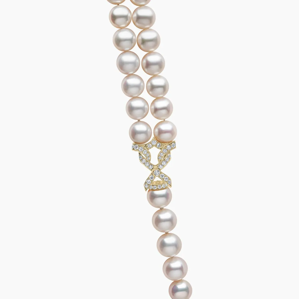 Tassel 18K Gold Freshwater Pearl and Diamond Necklace