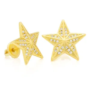 The .925 Sterling Silver Star Earrings